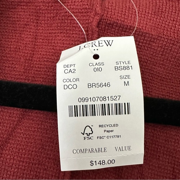 J. Crew Two Button Sweater Blazer Womens Medium New Cotton - Picture 4 of 9